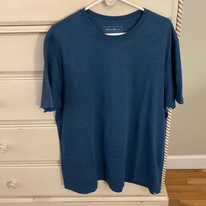 Eddie Bauer Legendwash Mens 2XL Blue Crew Neck Tee Shirt Short Sleeve